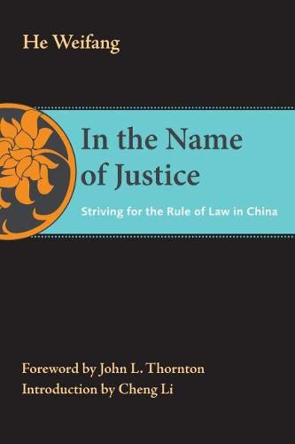 Cover image for In the Name of Justice: Striving for the Rule of Law in China