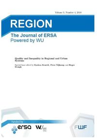 Cover image for Quality and Inequality in Regional and Urban Systems