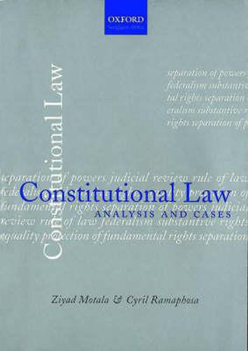 Cover image for Constitutional Law: Analysis Cases