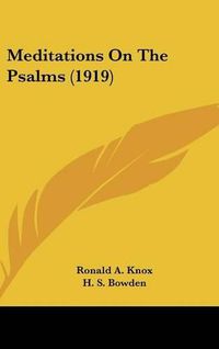 Cover image for Meditations on the Psalms (1919)