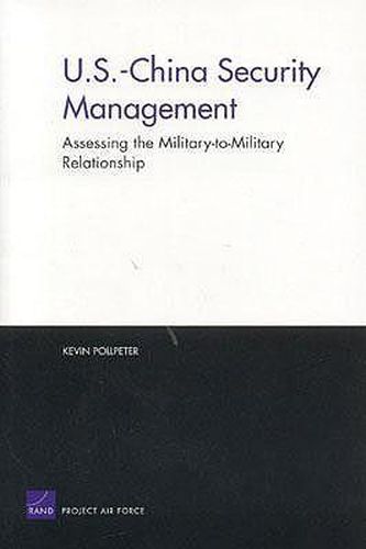 Cover image for U.S.-China Security Management