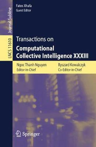 Cover image for Transactions on Computational Collective Intelligence XXXIII