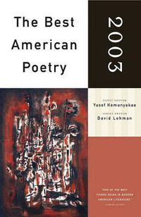 Cover image for The Best American Poetry 2003: Series Editor David Lehman