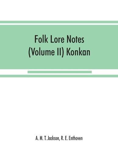 Cover image for Folk lore notes (Volume II) Konkan