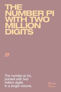 Cover image for The number pi with two million digits