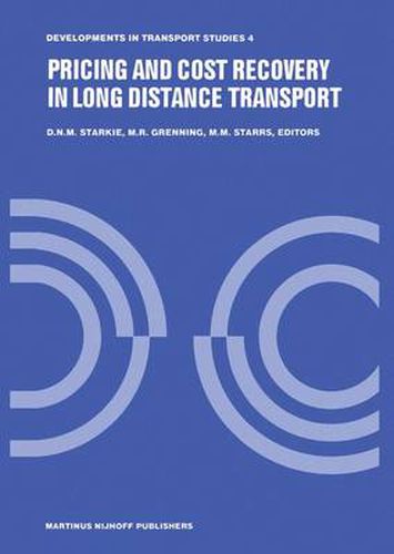 Cover image for Pricing and Cost Recovery in Long Distance Transport