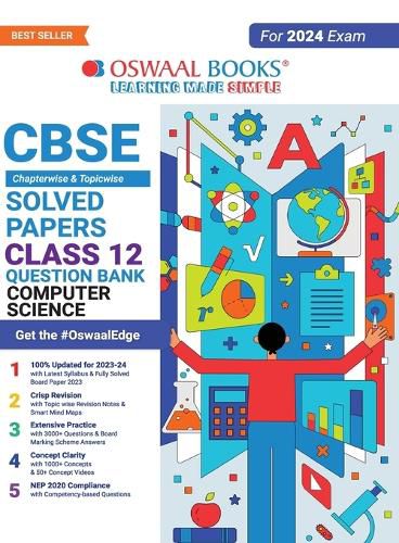 Cover image for Oswaal Cbse Chapterwise Solved Papers 2023-2014 Computer Science Class 12th