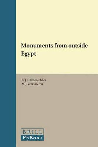Cover image for Monuments from outside Egypt