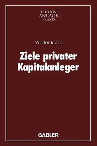 Cover image for Ziele Privater Kapitalanleger
