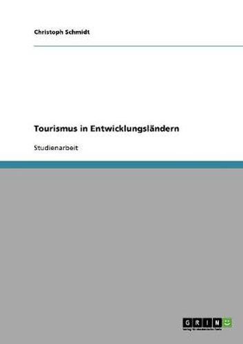 Cover image for Tourismus in Entwicklungslandern