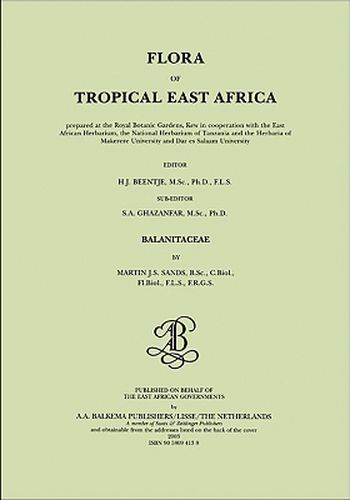 Cover image for Flora of tropical East Africa - Balanitaceae (2003)