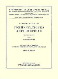 Cover image for Commentationes algebraicae ad theoriam combinationum et probabilitatum pertinentes