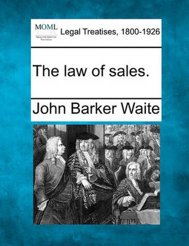 Cover image for The Law of Sales.