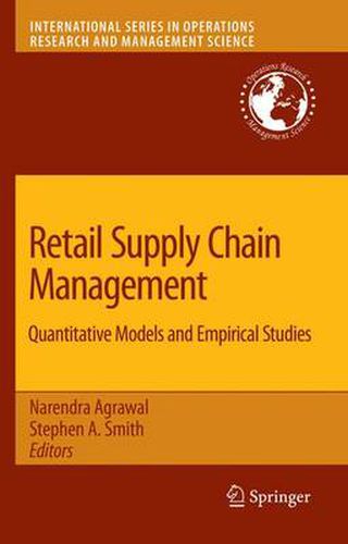 Cover image for Retail Supply Chain Management: Quantitative Models and Empirical Studies
