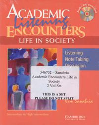 Cover image for Academic Encounters Life in Society 2 Book Set (Reading Student's Book and Listening Student's Book with Audio CD)