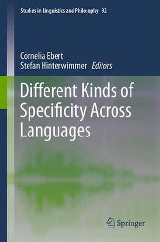 Cover image for Different Kinds of Specificity Across Languages