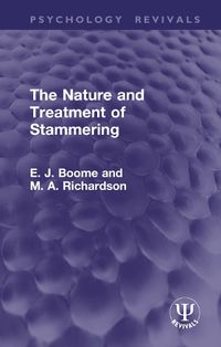 Cover image for The Nature and Treatment of Stammering