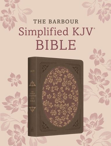 Cover image for Barbour Simplified KJV Bible: Deluxe Edition (Brown & Rose Floral Inset)