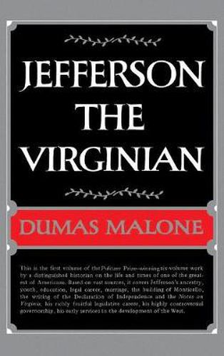 Cover image for Jefferson:the Virginian