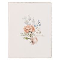 Cover image for KJV Note-Taking Bible LP Faux Leather Hc White Floral