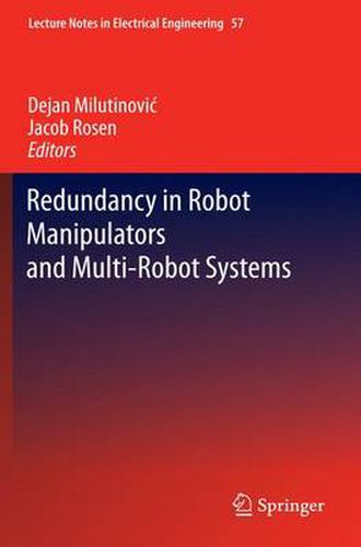 Cover image for Redundancy in Robot Manipulators and Multi-Robot Systems