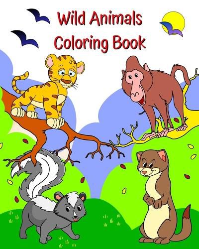 Wild Animals Coloring Book