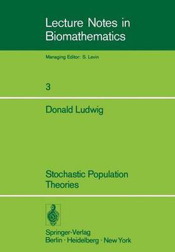 Cover image for Stochastic Population Theories