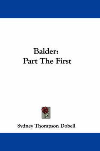 Cover image for Balder: Part the First