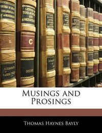 Cover image for Musings and Prosings