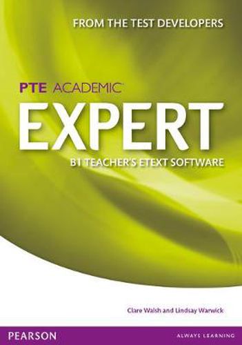 Cover image for Expert Pearson Test of English Academic B1 eText Teacher's CD-ROM