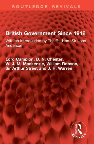 Cover image for British Government Since 1918