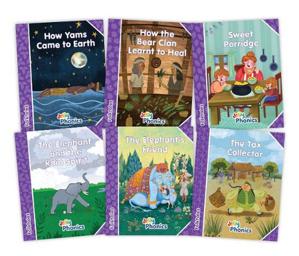 Cover image for Jolly Phonics Folktales Purple Readers (Level 5) Complete Set (1-6)