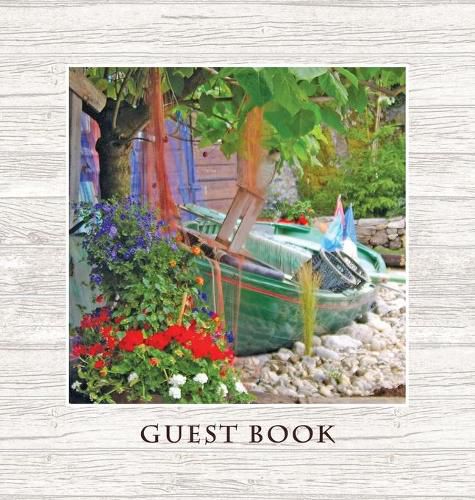 Cover image for GUEST BOOK, Visitors Book, Comments Book, Guest Comments Book HARDBACK Vacation Home Guest Book, House Guest Book, Beach House Guest Book, Visitor Comments Book