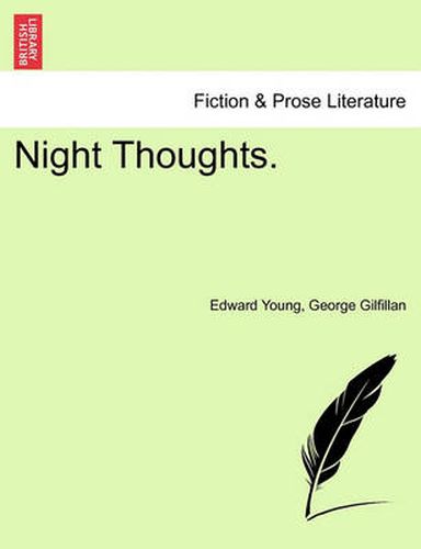 Cover image for Night Thoughts.