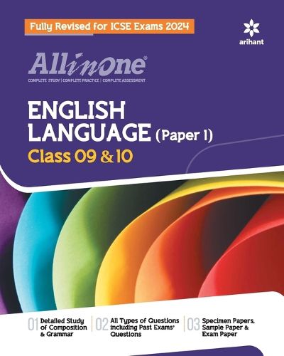 Cover image for All In One Class 9th and 10th English Language(Paper 1) for ICSE Exam 2024
