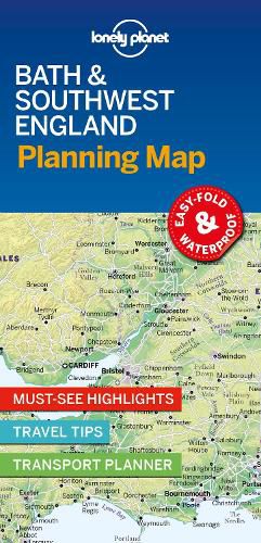 Lonely Planet Bath & Southwest England Planning Map