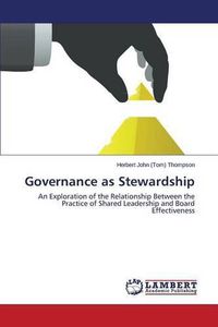 Cover image for Governance as Stewardship