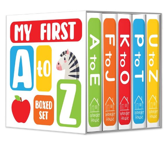 Cover image for My First A to Z Boxed Set of 5 Books (Mini Board Books)