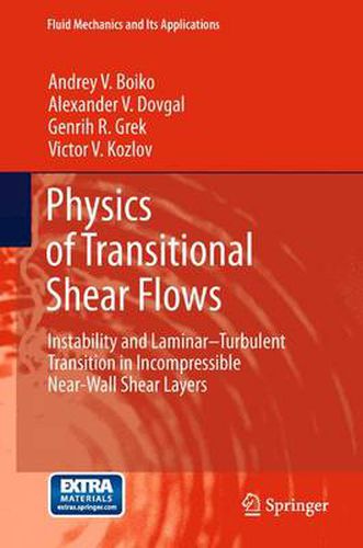Cover image for Physics of Transitional Shear Flows: Instability and Laminar-Turbulent Transition in Incompressible Near-Wall Shear Layers