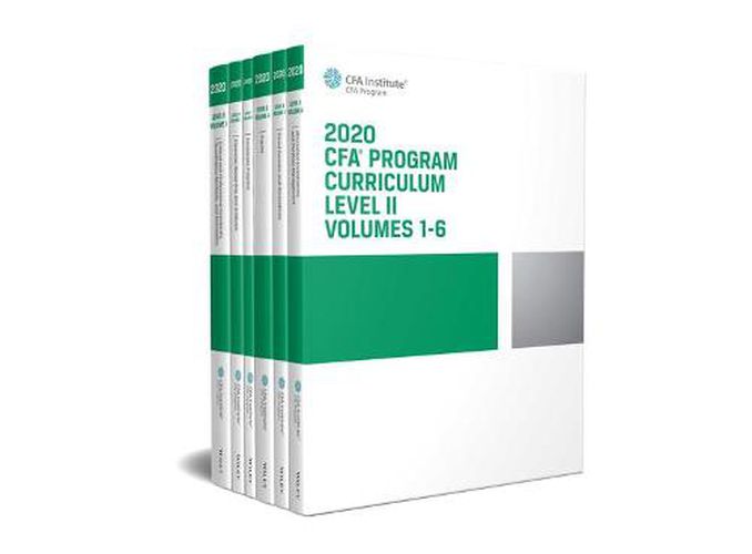 CFA Program Curriculum 2020 Level II Volumes 1-6 Box Set