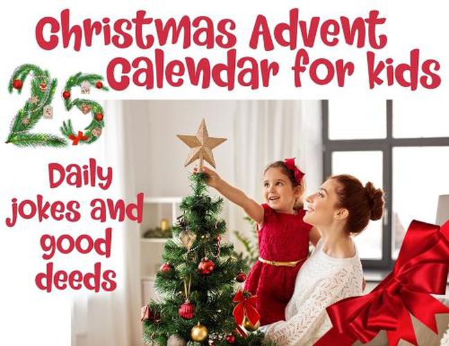 Cover image for Christmas advent calendar book for kids