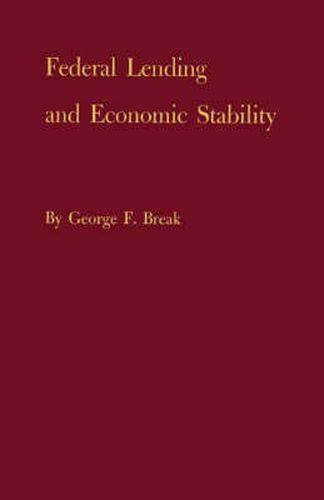 Cover image for Federal Lending and Economic Stability