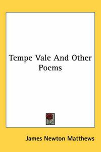 Cover image for Tempe Vale and Other Poems