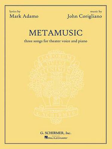 Cover image for Metamusic: Three Songs for Theater Voice and Piano