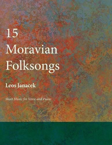 Cover image for Fifteen Moravian Folksongs - Sheet Music for Voice and Piano