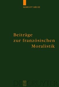 Cover image for Beitrage zur franzoesischen Moralistik