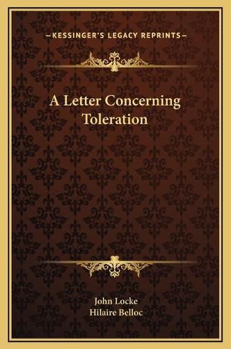 Cover image for A Letter Concerning Toleration