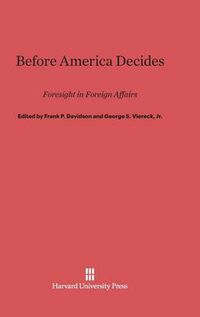 Cover image for Before America Decides