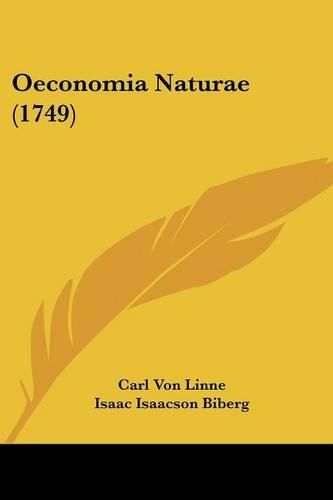 Cover image for Oeconomia Naturae (1749)