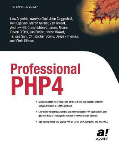 Cover image for Professional PHP4